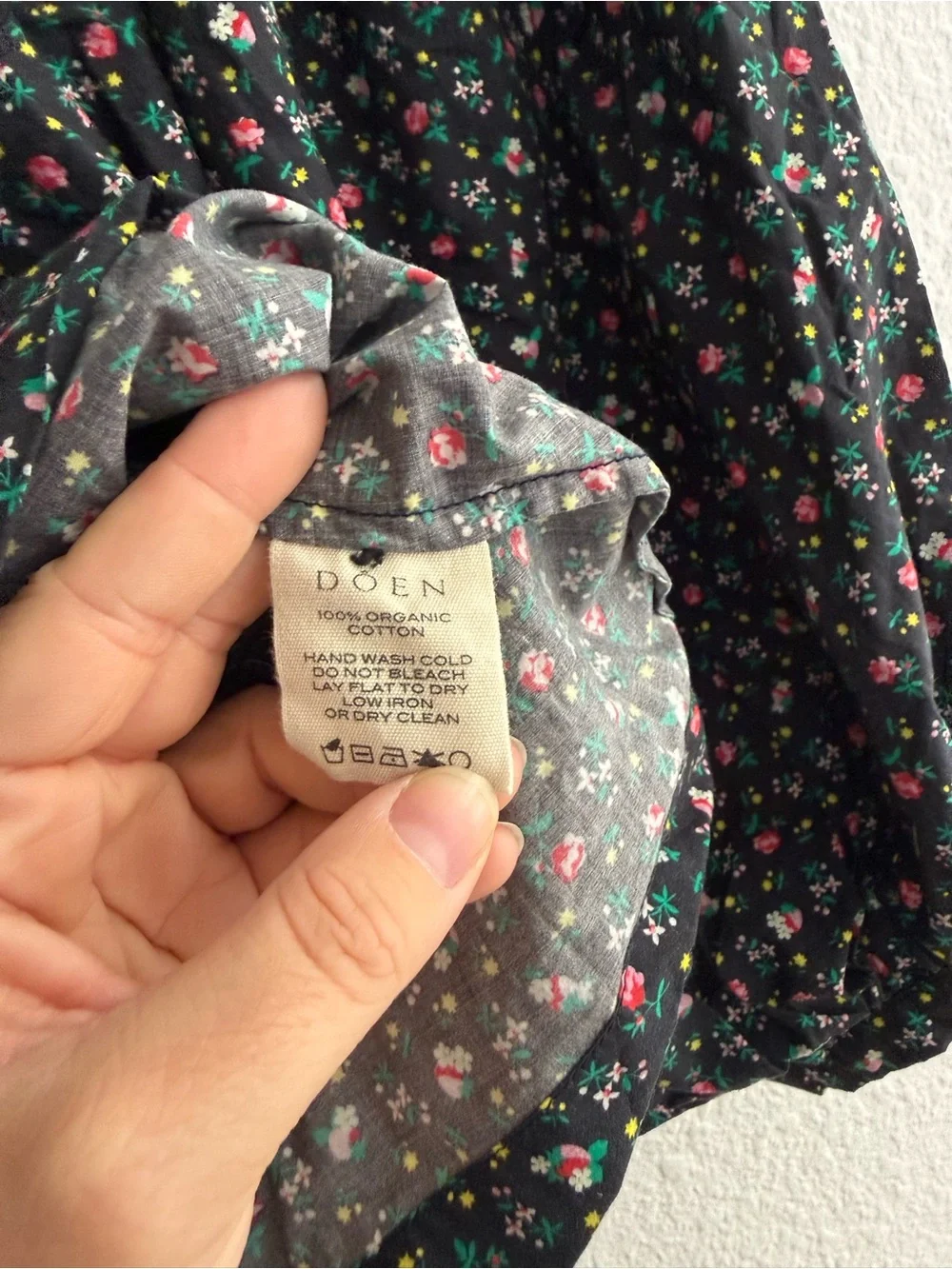 DÔEN Jeanne Floral Puff Sleeve Blouse Top Size XXS